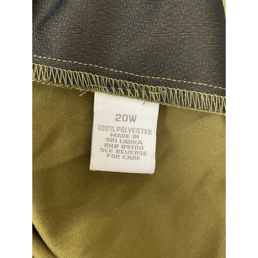 Dressbarn Open Jacket Plus Size 20w Long Sleeves Cardigan Faux Suede Green - Picture 8 of 8